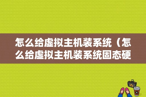 怎么给虚拟主机装系统（怎么给虚拟主机装系统固态硬盘）