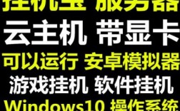 云服务器游戏挂机（可以在云服务器上挂机的软件）