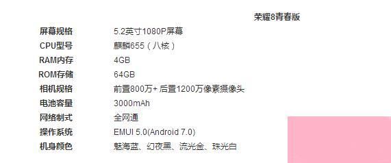 华为荣耀864g参数配置的简单介绍-图2 华为荣耀864g参数配置的简单介绍-图2