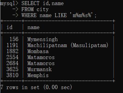 mysql通配符的作用是什么(like%可以代表空位吗)-图3 mysql通配符的作用是什么(like%可以代表空位吗)-图3