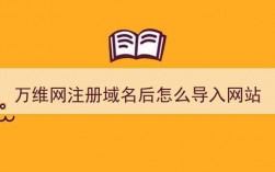 万维网注册域名后怎么导入网站（万维网上注册的域名如何备案）